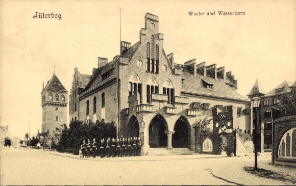 Ak Jüterbog in Brandenburg, Wache, Wasserturm