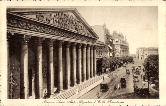 Ak Buenos Aires Argentinien, Calle Rivadavia