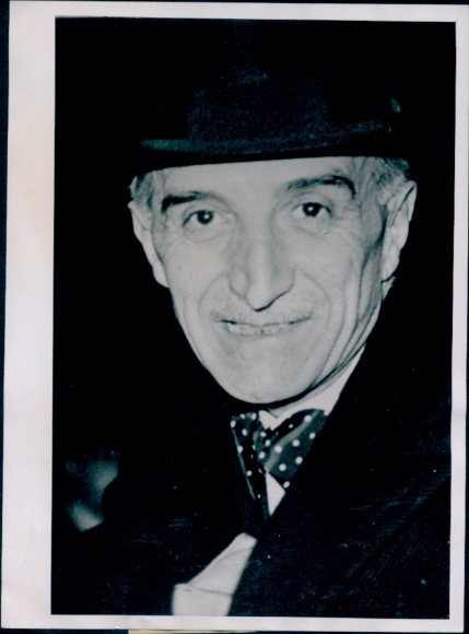 Foto Nürnberger Prozess 1946, oberster französischer Anklagevertreter Auguste Champetier de Ribes