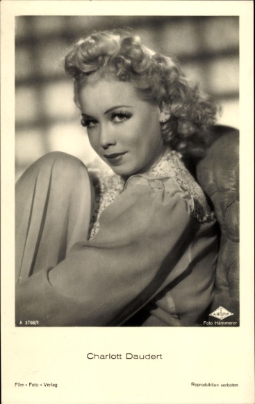 Ak Schauspielerin Charlott Daudert, Portrait, Autogramm