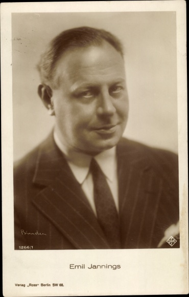 Ak Schauspieler Emil Jannings, Portrait