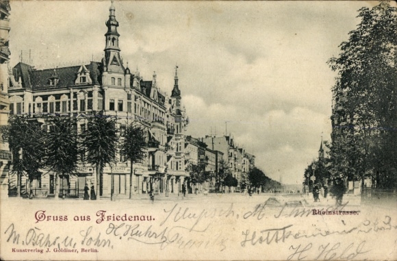 Ak Berlin Schöneberg Friedenau, Rheinstraße