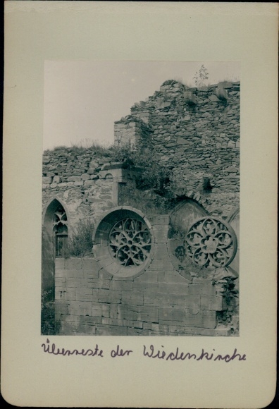 Foto Weida in Thüringen, Überreste der Wiedenkirche, Ruinen