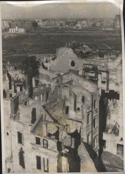 Original Foto Berlin, Potsdamer Platz, Panoramablick vom Columbushaus, um 1945/46