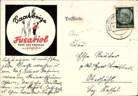 Ak Fusariol Saatbeize, Reklame