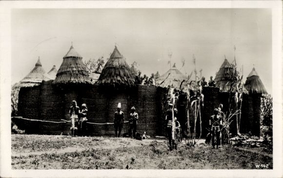Ak Dahomey Benin, Burg eines Häuptlings