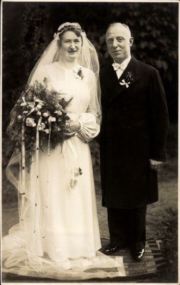 Foto Ak Ehepaar, Hochzeitsfoto