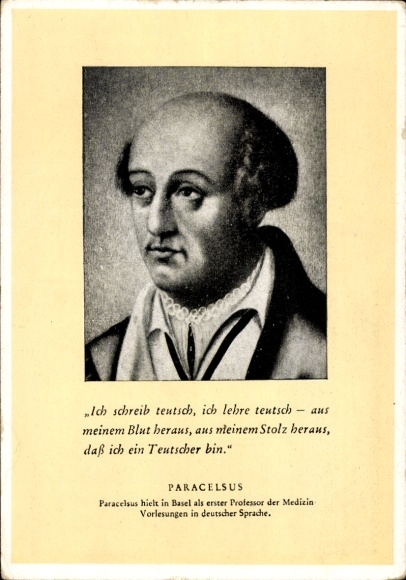 Ak Paracelsus von Hohenheim, Deutschschweizer
