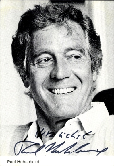Ak Schauspieler Paul Hubschmid, Portrait, Autogramm