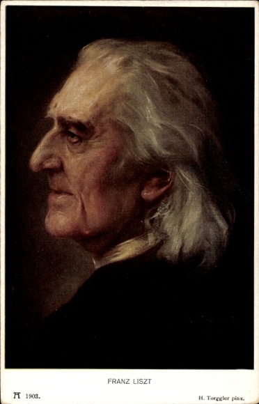 Künstler Ak Torggler, H., Komponist Franz Liszt, Liszt Ferencz, Portrait