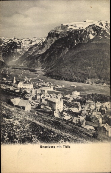 Ak Engelberg Kanton Obwalden Schweiz, Panorama, Titlis