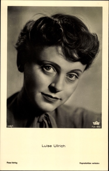 Ak Schauspielerin Luise Ullrich, Portrait