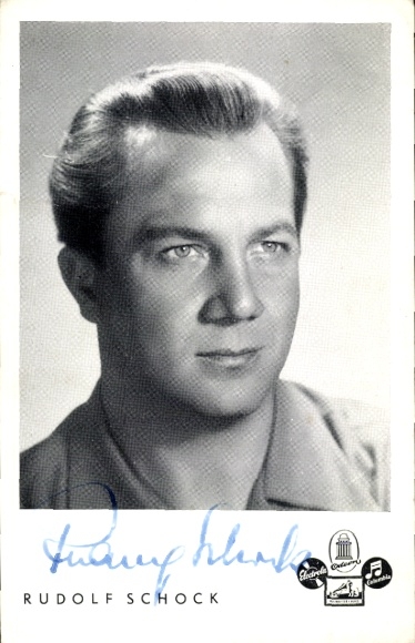 Ak Opernsänger Rudolf Schock, Portrait, Autogramm
