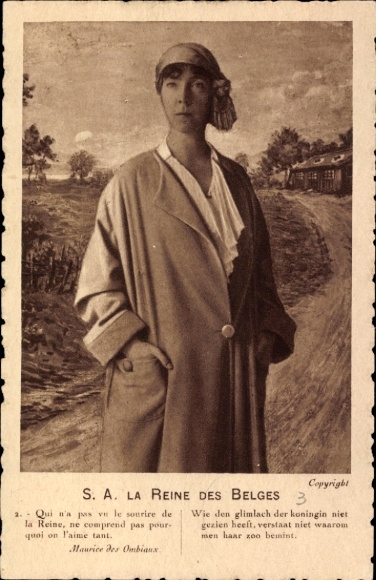 Ak Königin Elisabeth Gabriele in Bayern, Königin von Belgien