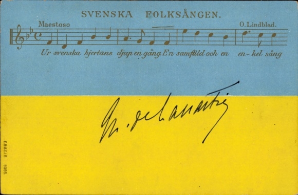 Lied Ak Svenska Folksangen, Schwedisches Volkslied, Maestoso, O. Lindblad
