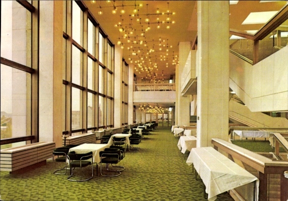 Ak Berlin Mitte, Seitenfoyer im Palast der Republik