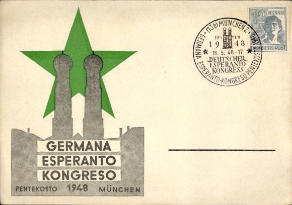 Ak München, Germana Esperanto Kongreso 1948