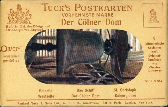 6 Künstler AK im Umschlag  Der Cölner Dom, Oilette Serie von Charles Flower