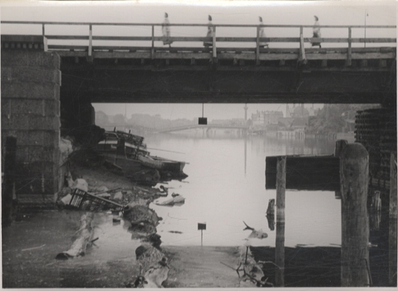 Original Foto Berlin Oberschöneweide, Stubenrauch-Brücke, um 1947