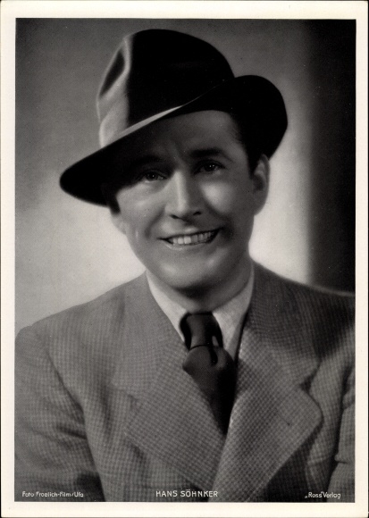 Foto Schauspieler Hans Söhnker, Portrait