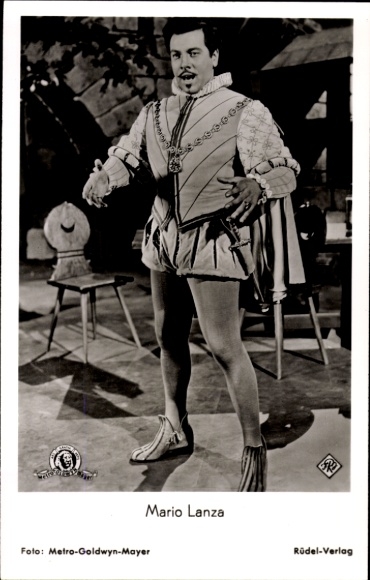 Ak Schauspieler Mario Lanza, Der Fischer von Louisiana, Der große Caruso, Portrait