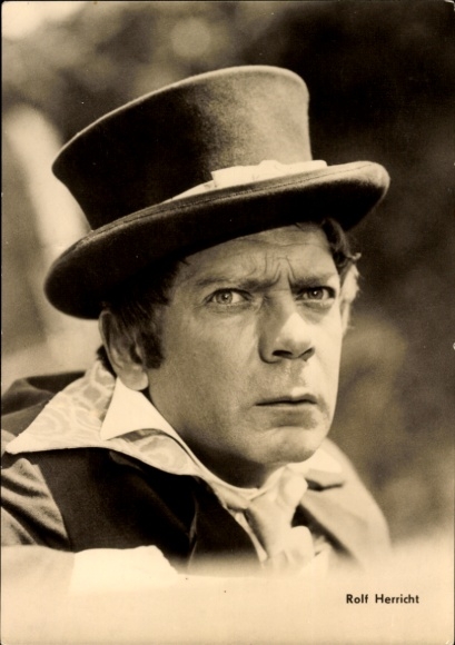 Ak Schauspieler Rolf Herricht, For eyes Only, Zylinder