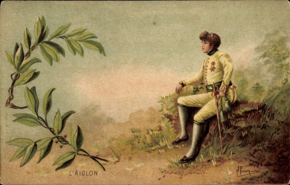 Künstler Litho L'Aiglon, Napoleon Bonaparte, Kaiser Napoleon I.