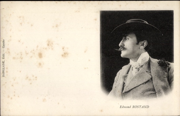 Ak Schriftsteller Edmond Rostand, Portrait