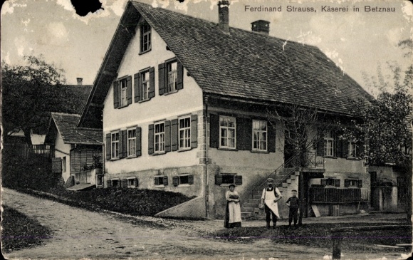 Ak Betznau Kressbronn am Bodensee, Ferdinand Strauss, Käserei