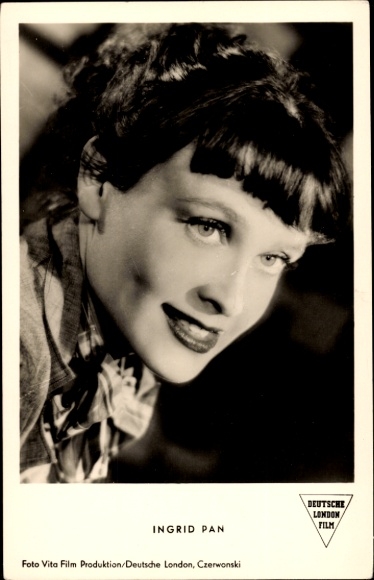 Ak Schauspielerin Ingrid Pan, Portrait, Film Liebeskrieg nach Noten
