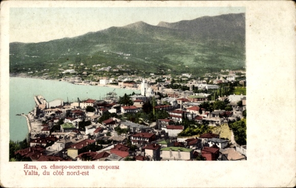 Ak Jalta Krim Ukraine, Gesamtansicht
