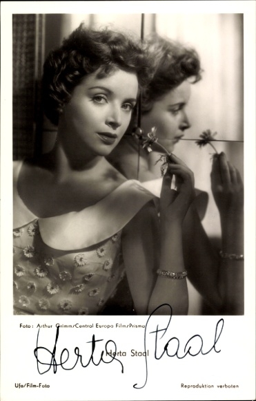 Ak Schauspielerin Herta Staal, Portrait, Autogramm