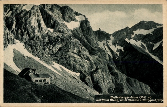 Ak Oberstdorf im Oberallgäu, Waltenberger-Haus