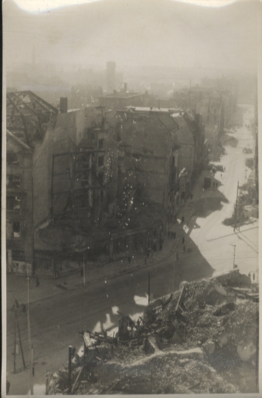 Original Foto Berlin, Potsdamer Platz, Panoramablick vom Columbushaus, um 1945/46