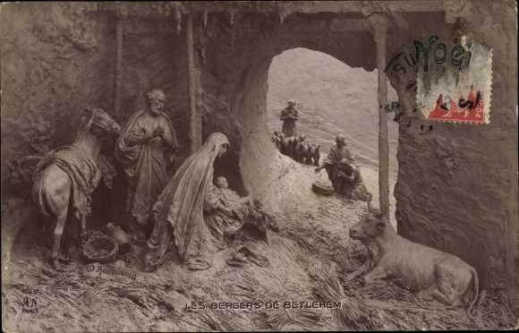 Künstler Ak Mastroianni, D., Les Bergers de Betlehem