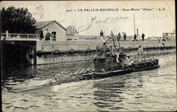 Ak La Pallice Rochelle, Französisches U-Boot, Sous Marin Otarie