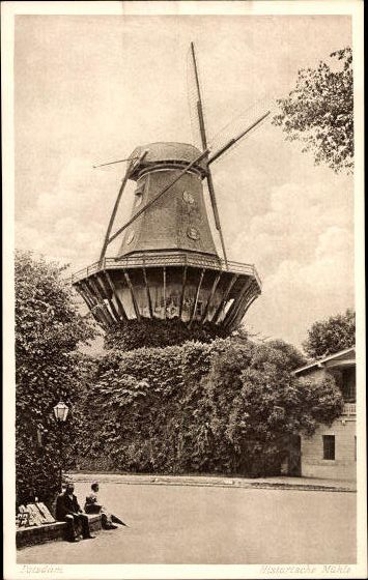 6 Künstler AK im Umschlag Potsdam, Photogravure