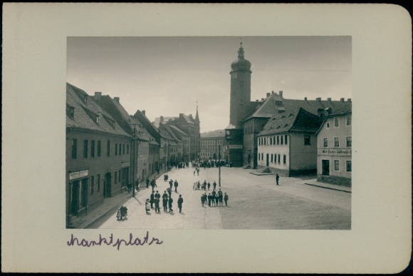Foto Weida in Thüringen, Marktplatz