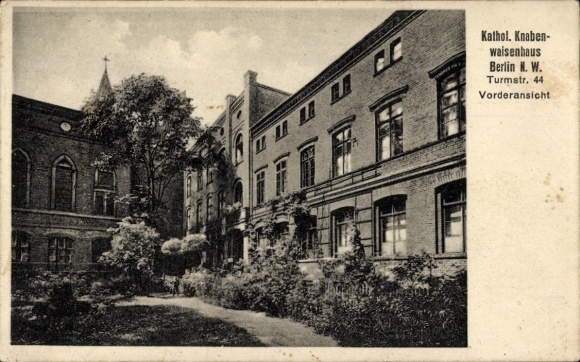Ak Berlin Tiergarten Moabit, Katholisches Knabenwaisenhaus, Turmstraße 44