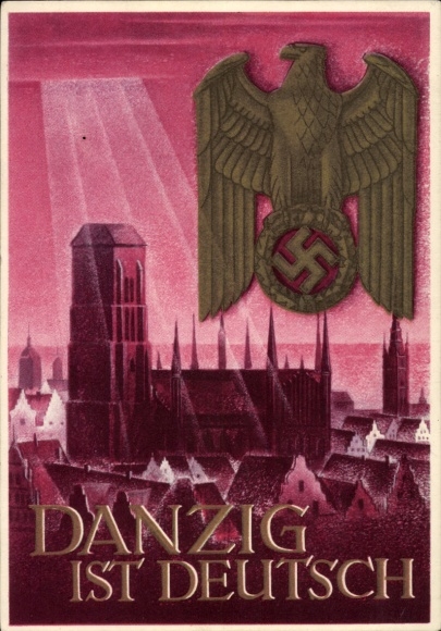 Ganzsachen Künstler Ak Gottfried, K., Danzig ist deutsch