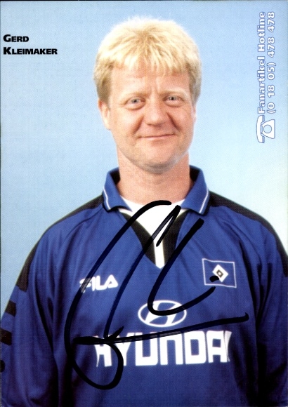 Sticker Reha Trainer Gerd Kleimaker, Hamburger SV, Autogramm, Panini