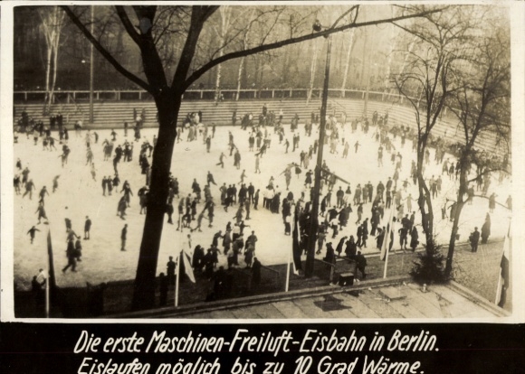 Ak Berlin, Erste Maschinen-Freiluft-Eisbahn