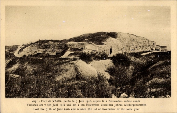 Ak Faux Fresnay Marne, Blick auf das Fort, Verloren und gewonnen
