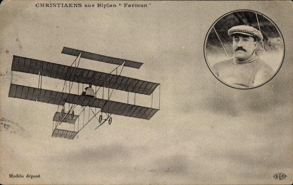 CPA Aviation, Christiaens sur Biplan Farman