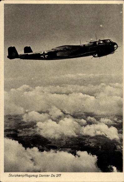 Ak Dornier Do 217 Sturzkampfflugzeug der Luftwaffe
