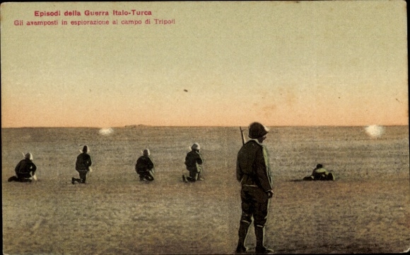 Ak Episodi della Guerra Italo-Turco, Campo di Tripoli