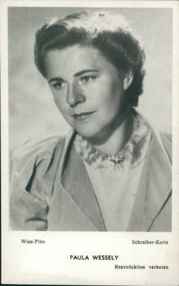 Ak Schauspielerin Paula Wessely, Portrait
