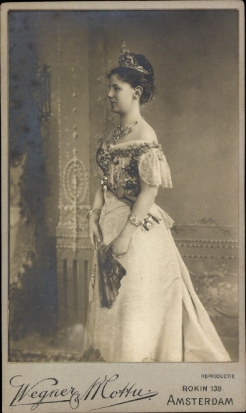 CdV Wilhelmina der Niederlande, Porträt