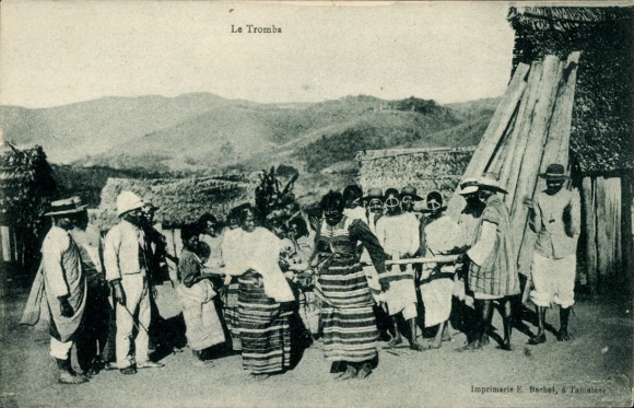 Ak Madagaskar, Tromba, Dorffest, Einheimische