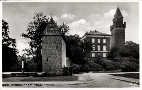 Ak Cottbus in der Niederlausitz, Anlagen am Handgericht